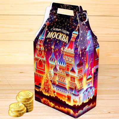 Экономный сладкий новогодний подарок весом 1000 грамм в Электрогорске
